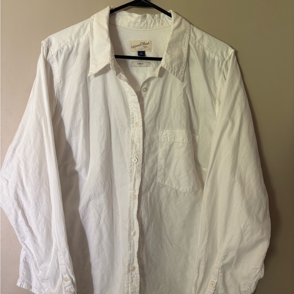 Oversized Linen Button-Up Shirt
